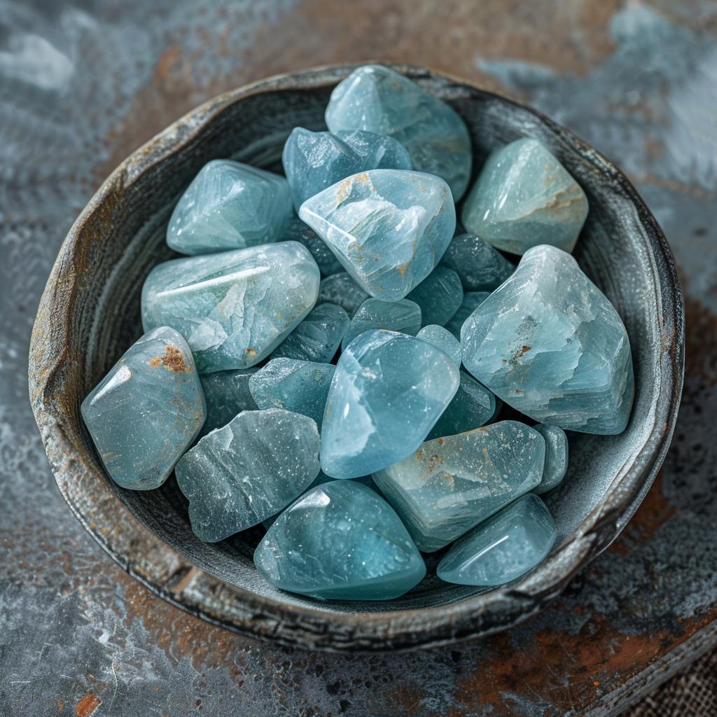 Aquamarine Polished Tumbled Healing Gemstones