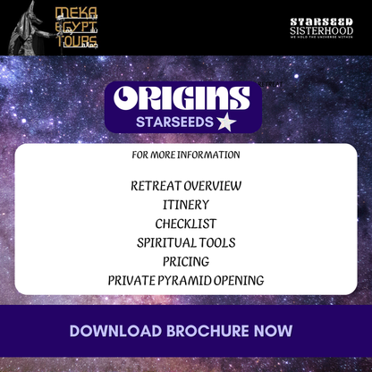 The Origins Starseeds Retreat: Connect to Self and the Natural World: Brochure