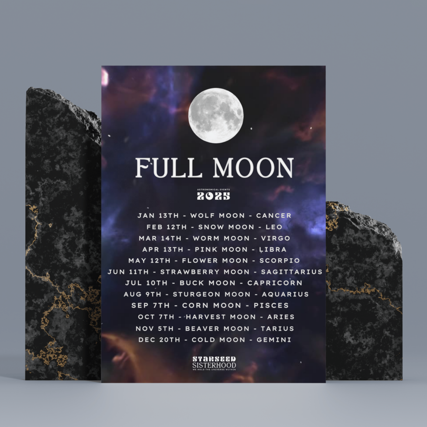 Astronomical Events 2025 – A Celestial Guide - Digital Download