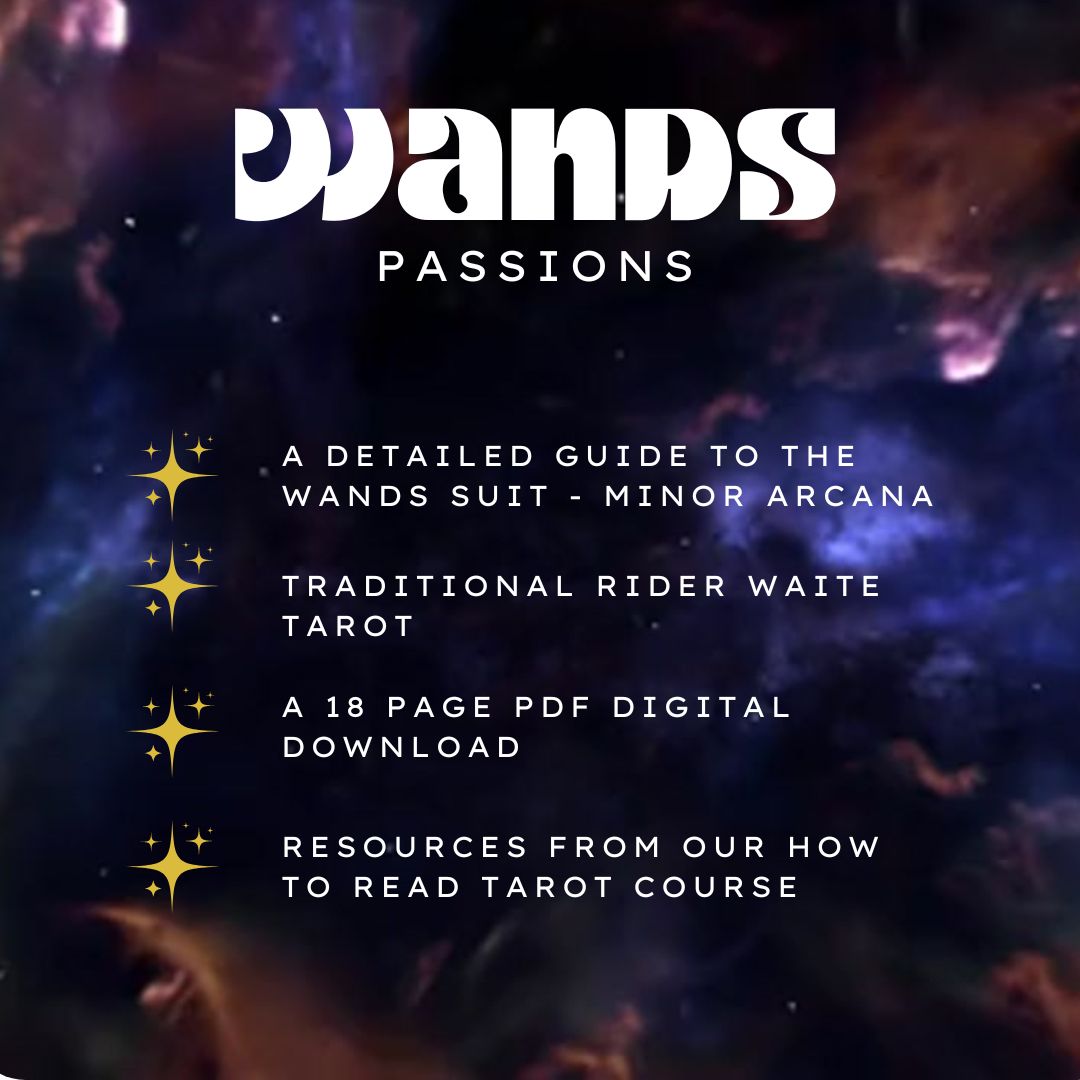 The Suit of Wands Tarot Guide - Digital Download