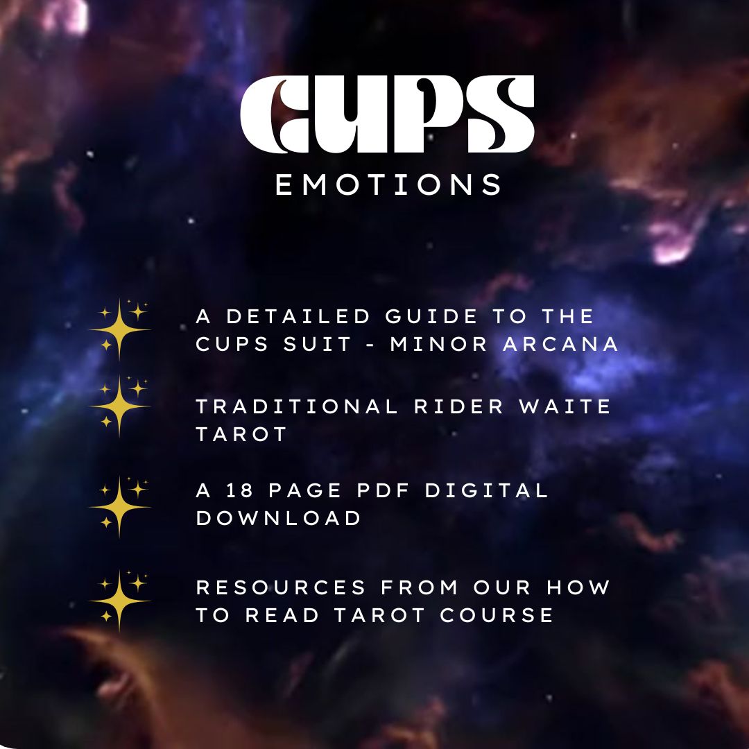 The Suit of Cups Tarot Guide - Digital Download