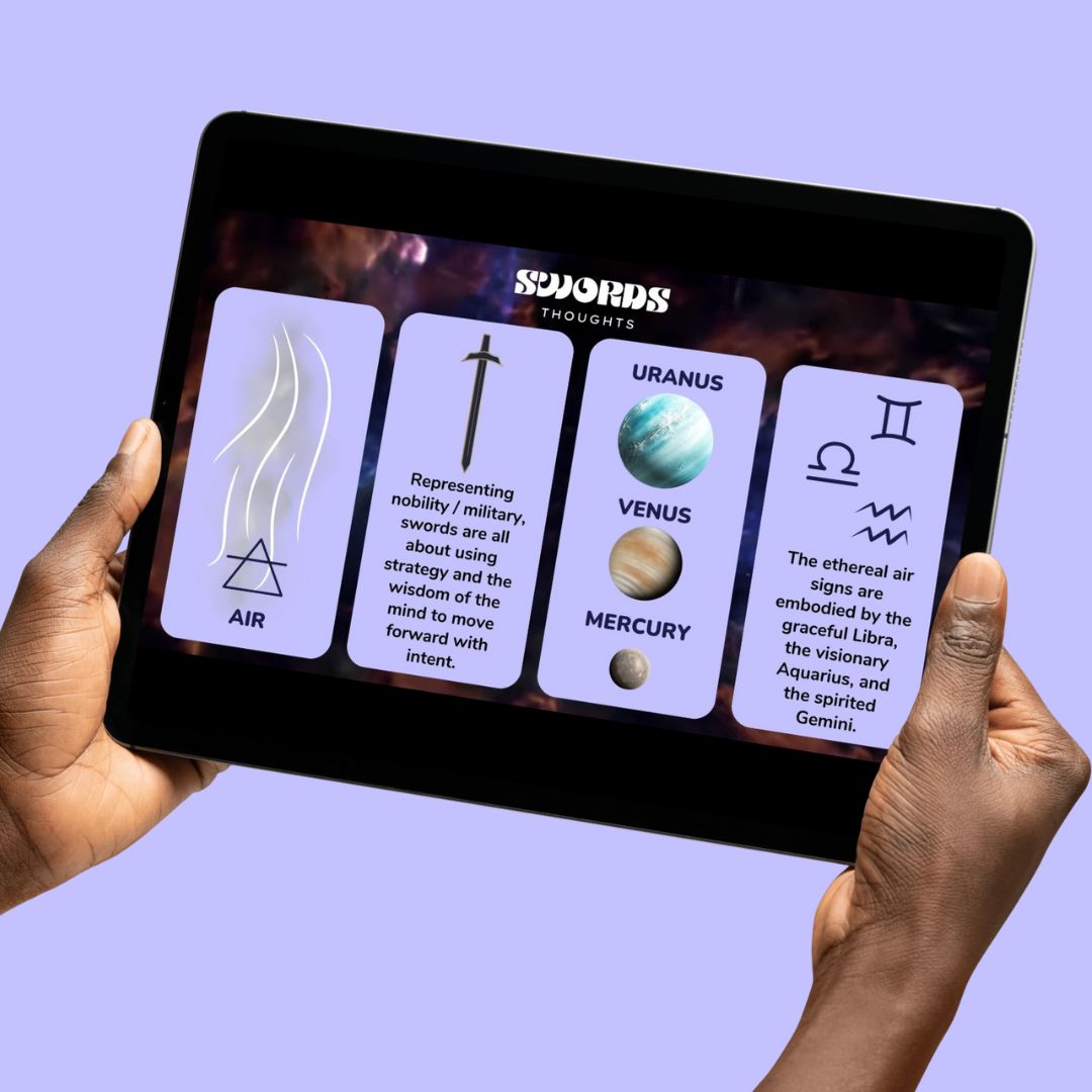 The Suit of Swords Tarot Guide – Digital Download