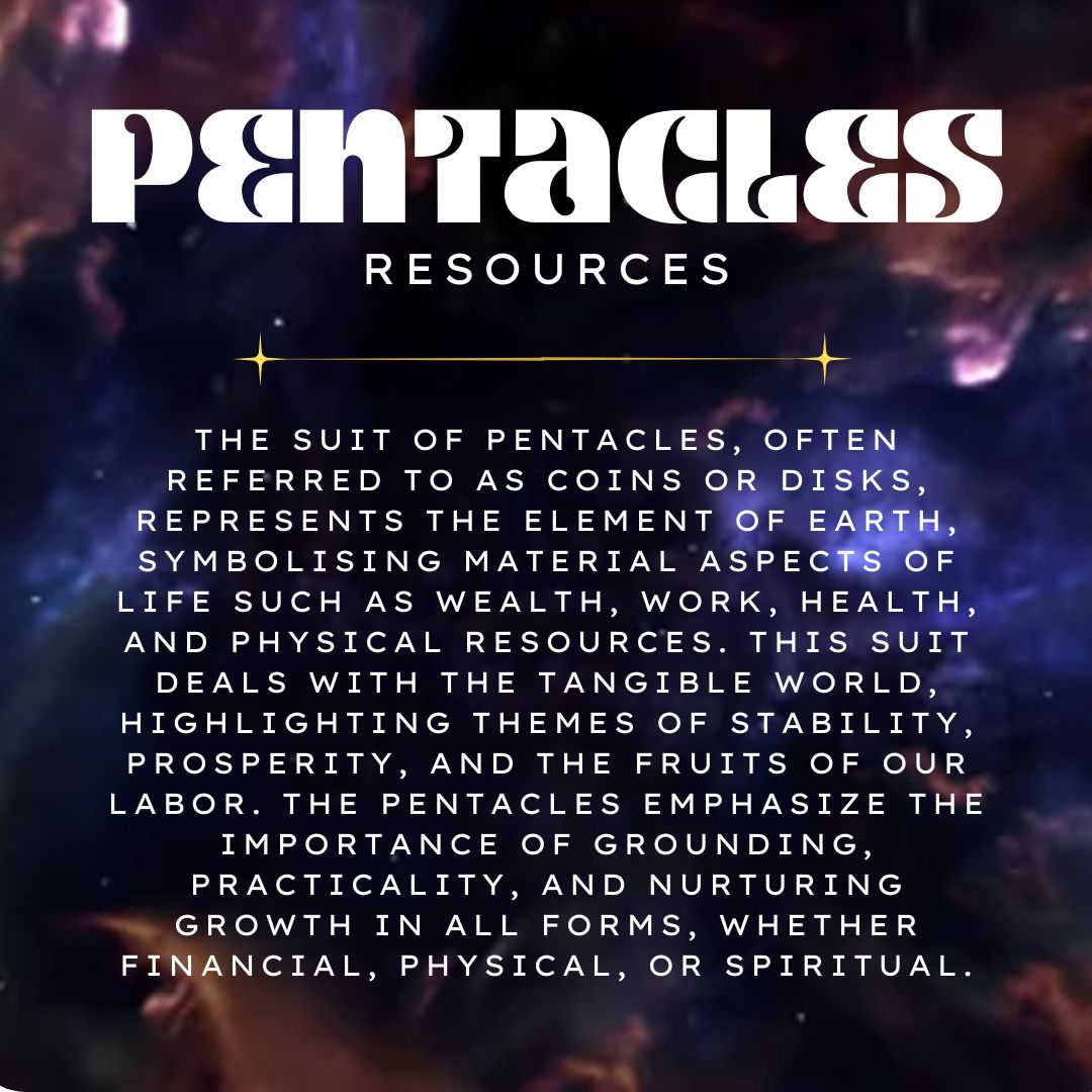 The Suit of Pentacles Tarot Guide - An 18 Page Digital Download